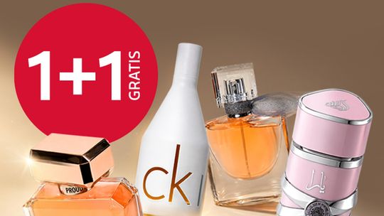 1+1 gratis na perfumy. Dzień jeszcze bardziej Mamy 1+1 gratis na perfumy. Dzień jeszcze bardziej Mamy