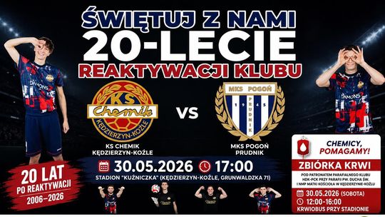 20 lat po reaktywacji. Chemik szykuje wielkie święto piłkarskie i akcję krwiodawstwa 20 lat po reaktywacji. Chemik szykuje wielkie święto piłkarskie i akcję krwiodawstwa