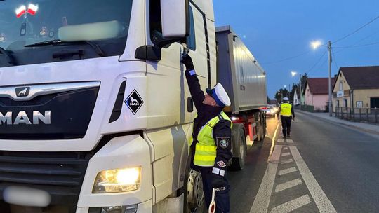 37-letni kierowca ciężarowego mana wydmuchał ponad pół promila alkoholu