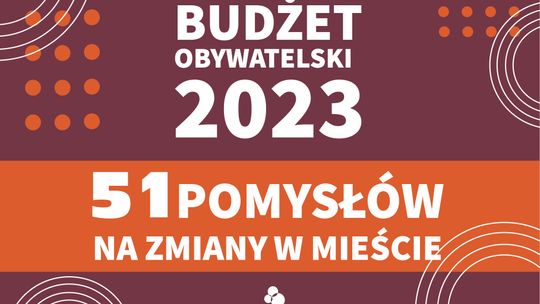 51 pomysłów na zmiany w mieście. Oto Budżet Obywatelski