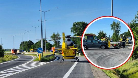 64-letni kierowca forda nie ustąpił pierwszeństwa motocykliście. Podano wstępne przyczyny wypadku