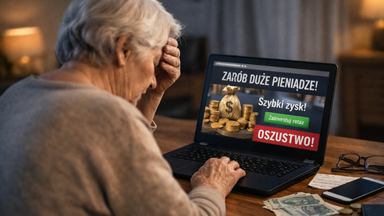 74-letnia kobieta uwierzyła w szybki zysk i przelała pieniądze oszustom 74-letnia kobieta uwierzyła w szybki zysk i przelała pieniądze oszustom
