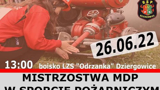 Adepci pożarnictwa w niedzielę zmierzą się w Dziergowicach