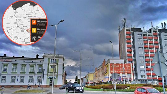 Alert pogodowy dla powiatu kędzierzyńsko-kozielskiego. Możliwe burze, silne opady deszczu i wiatr