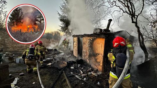 Altanka w Śródmieściu spłonęła doszczętnie. Na miejscu interweniowała straż pożarna i policja