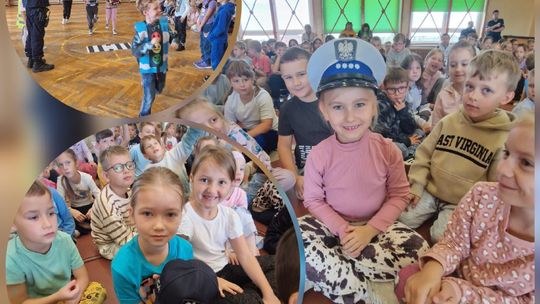 Bezpieczeństwo na drodze tematem spotkania policjantów z dziećmi. ZDJĘCIA