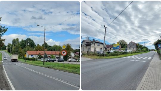 Bezpieczniej na DK45 - nowe chodniki i doświetlenie przejść. ZDJĘCIA