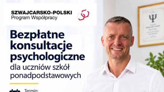 Bezpłatna pomoc psychologiczna dla uczniów. Wystarczy się zgłosić