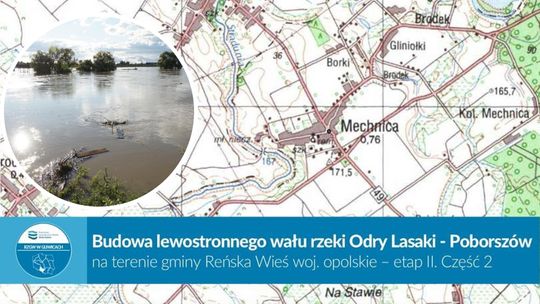 Budowa wału Lasaki–Poborszów: ruszył kolejny etap. Utrudnienia dla części mieszkańców