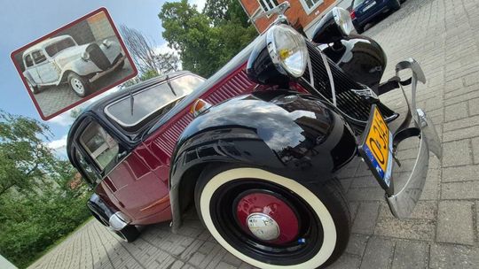 Citroen Al Capone i wehikuł PRL-u. Kultowe auto z Koźla odzyskało dawny blask. ZDJĘCIA