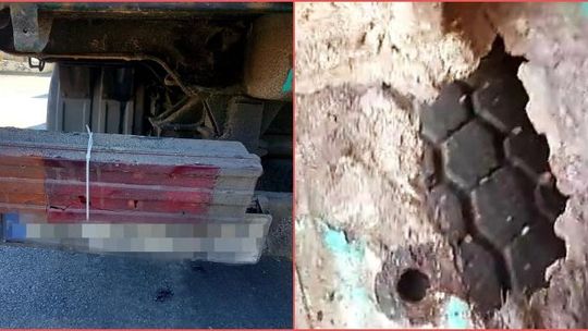 Co oni sobie myśleli? Z wnętrza kabiny przez dziury w podłodze karoserii widać było koła pojazdu