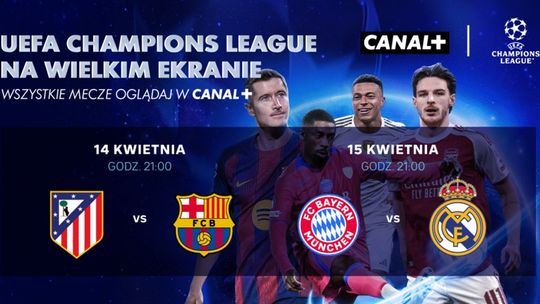 Ćwierćfinały Ligi Mistrzów UEFA na dużym ekranie w Heliosie Ćwierćfinały Ligi Mistrzów UEFA na dużym ekranie w Heliosie