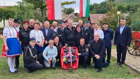 Delegacja z gminy Reńska Wieś u braci Węgrów