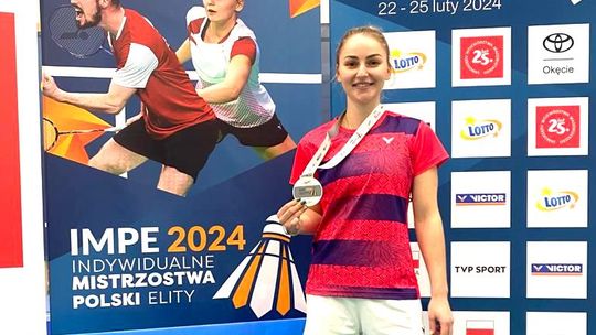 Dominika Kwaśnik wicemistrzynią Polski Elity 2024 w badmintonie