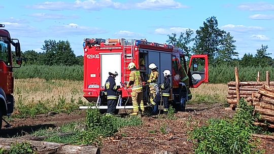Dwa pożary w ciągu godziny. Strażacy gasili ogień w Lenartowicach