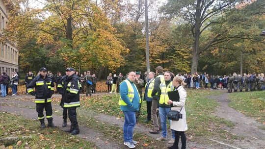 Ewakuacja Zespołu Szkół nr 3 w Sławięcicach. To tylko ćwiczenia