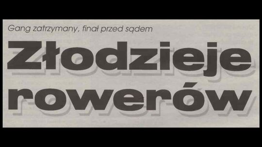 Gang zatrzymany, finał przed sądem Gang zatrzymany, finał przed sądem
