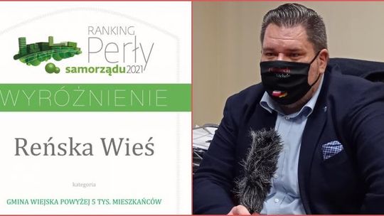 Gmina Reńska Wieś wyróżniona w rankingu Perły Samorządu. "To miły gest i mobilizacja"   