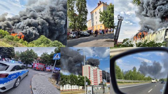Groźny pożar hali w Kędzierzynie-Koźlu. Sytuacja opanowana, ale akcja gaśnicza wciąż trwa. ZDJĘCIA Groźny pożar hali w Kędzierzynie-Koźlu. Sytuacja opanowana, ale akcja gaśnicza wciąż trwa. ZDJĘCIA