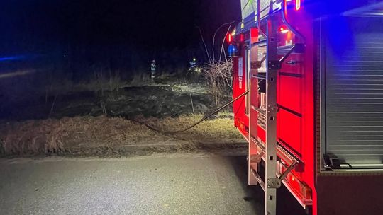 Pożar trawy na dawnym poligonie. Trzy zastępy straży interweniowały w Pokrzywnicy