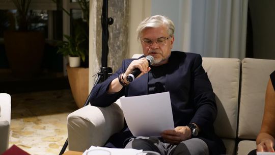 Jarosław Boberek czytał wiersze Bronisława Piróga