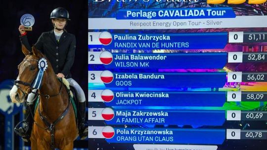 Julia Balawender z Kędzierzyna-Koźla zdobyła dwa medale na Cavaliadzie w Warszawie! Julia Balawender z Kędzierzyna-Koźla zdobyła dwa medale na Cavaliadzie w Warszawie!