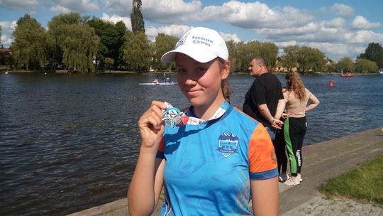 Kamila Chałat zdobyła srebro w ogólnopolskich regatach kajakowych