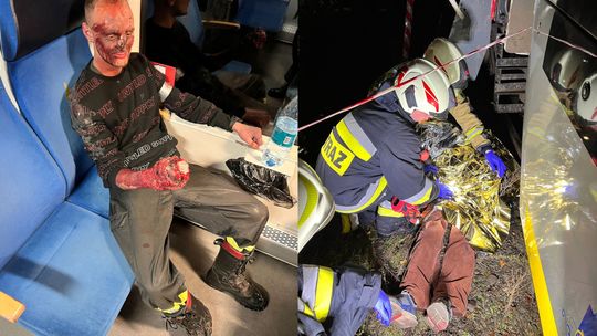 Katastrofa kolejowa w Sławięcicach. Na szczęście to tylko ćwiczenia Katastrofa kolejowa w Sławięcicach. Na szczęście to tylko ćwiczenia