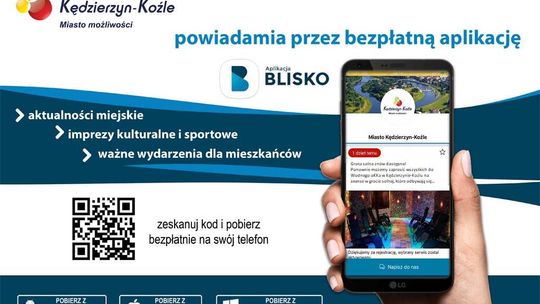 Kędzierzyn-Koźle powiadamia przez aplikację "Blisko"