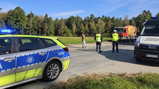 Kierował betoniarką po alkoholu. 30-latek stracił prawo jazdy
