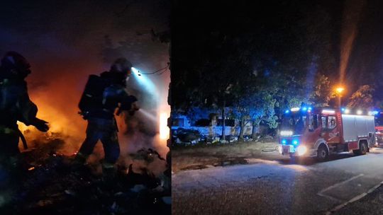 Kolejny pożar pustostanu przy ulicy Pułaskiego w Kędzierzynie-Koźlu