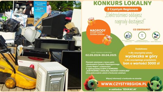 Konkurs „Z Czystym Regionem elektrośmieci oddajesz – nagrody dostajesz”!