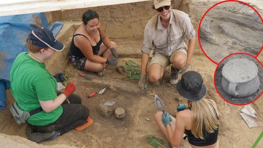 Kości, złota zawieszka i gliniany kubek. Kolejne odkrycia archeologiczne w Dzielnicy. ZDJĘCIA