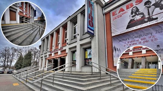 Kultura bez potknięć. Odnowiono schody do Domu Kultury "Chemik". ZDJĘCIA Kultura bez potknięć. Odnowiono schody do Domu Kultury "Chemik". ZDJĘCIA