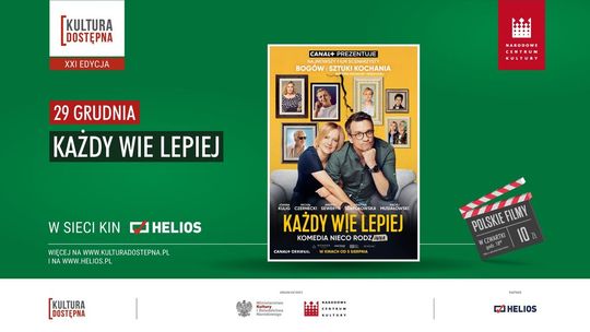 Kultura Dostępna w Heliosie. Seans filmu "Każdy wie lepiej"