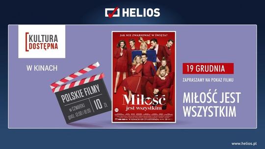 Kultura Dostępna w Heliosie. Seans filmu "Miłość jest wszystkim"