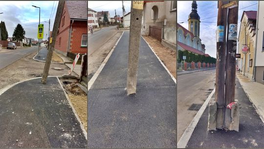 "Majstersztyk inżynierii drogowej"? Czytelnik komentuje nowe chodniki w Łanach. ZDJĘCIA "Majstersztyk inżynierii drogowej"? Czytelnik komentuje nowe chodniki w Łanach. ZDJĘCIA