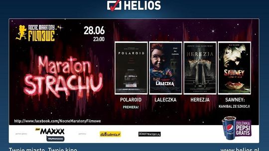 Maraton strachu w kinie "Helios"