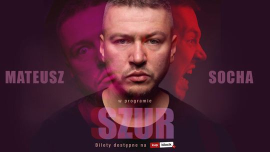 Mateusz Socha wystąpi w Kędzierzynie-Koźlu. Są jeszcze bilety na stand-up „Szur” w Hali Azoty