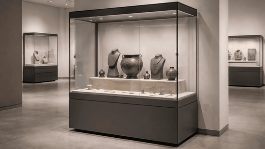 Między ścianą a narracją wystawy. Jak gabloty stojące zmieniają sposób prezentowania zbiorów?