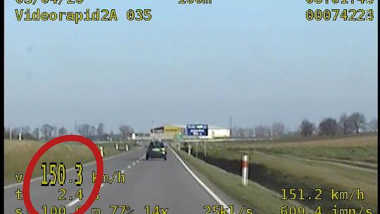 Mieszkanka powiatu kędzierzyńsko-kozielskiego na obowiązującej "dziewięćdziesiątce" pędziła z prędkością ponad 150 km/h.