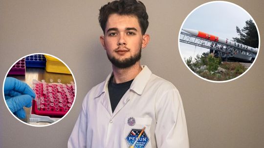 Młody naukowiec z Kędzierzyna-Koźla bada mikroorganizmy, które polecą w kosmos