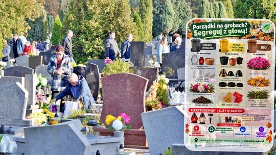 Mniej odpadów na cmentarzach. O tym warto pamiętać przed 1 listopada