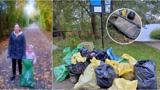 Mniej plastikowych butelek, ale śmieci nadal sporo. Sprzątali nad Dębową i Kiszką. ZDJĘCIA