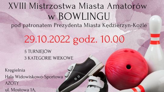 MOSiR zaprasza na mistrzostwa miasta w bowlingu