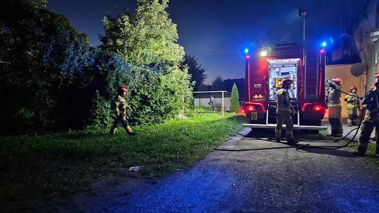 Groził sąsiadom, później oblał działkę benzyną i podpalił. WIDEO