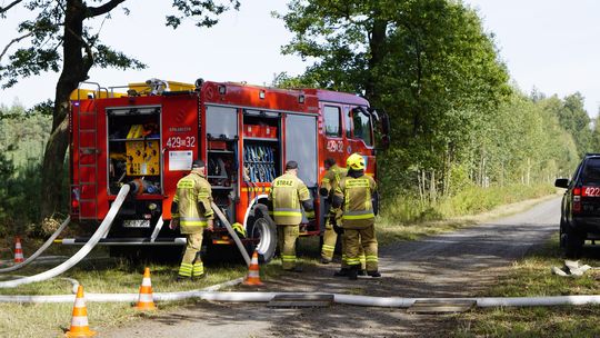 Nasi strażacy doskonalili swoje umiejętności. Tym razem w Nadleśnictwie Kup. ZDJĘCIA
