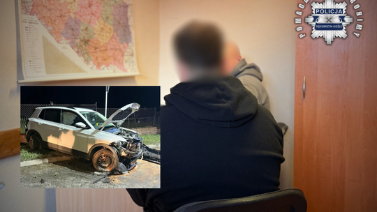 Nietrzeźwy 21-latek wjechał w ogrodzenie cmentarza w Kędzierzynie-Koźlu