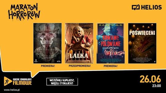 Nocny maraton horrorów w kędzierzyńskim kinie Helios