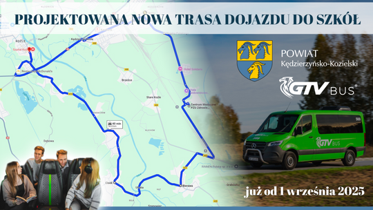 Nowa linia GTV BUS. Dogodny dojazd do szkół od 1 września